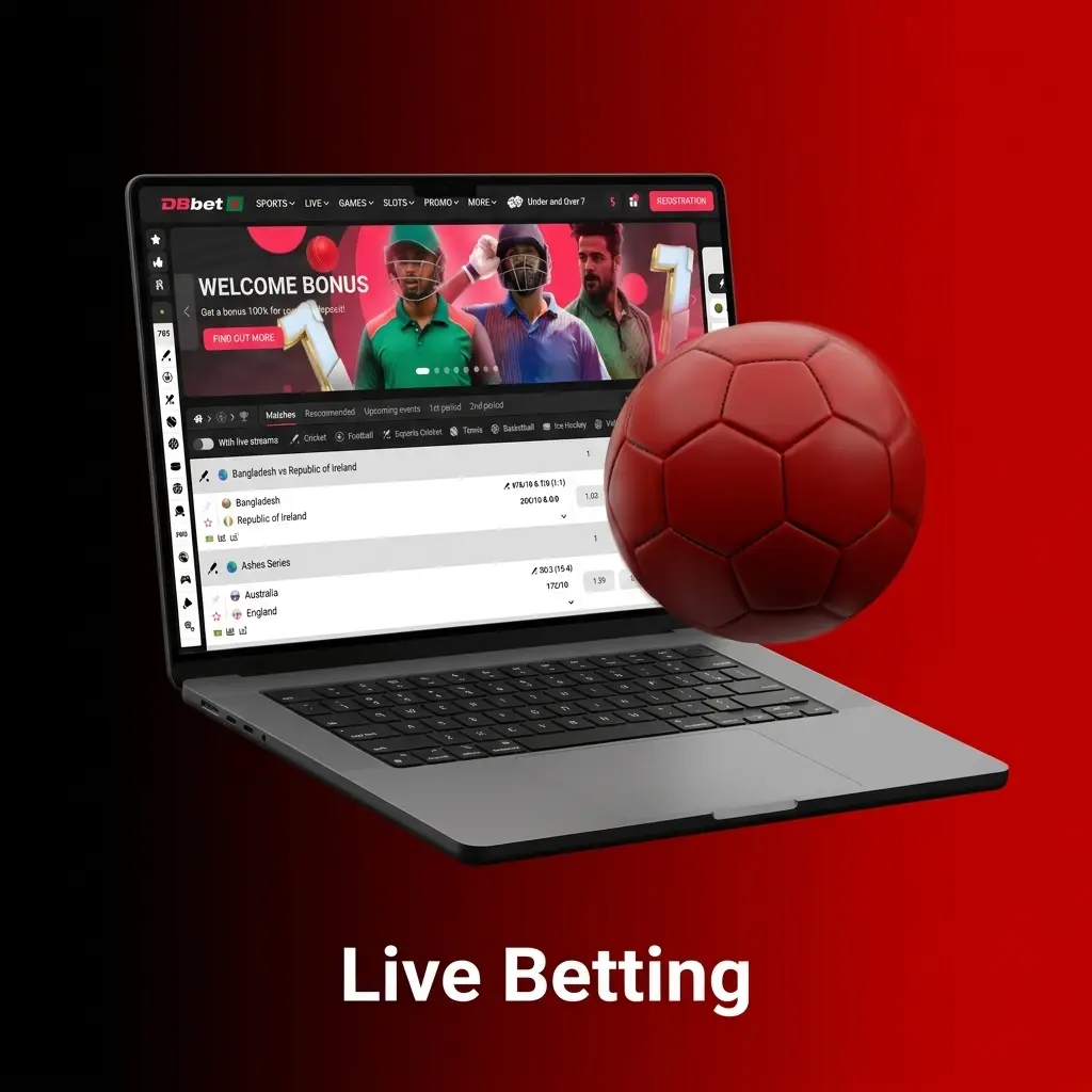 DBBet live betting with real-time odds on cricket, football, kabaddi, eSports and more on desktop and mobile
