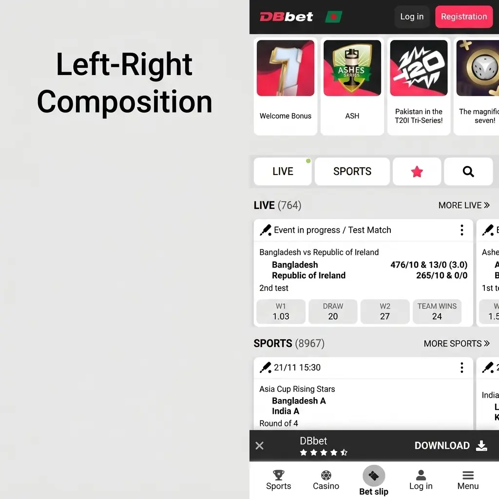 Mobile website interface showing instant browser-based betting with full features, cross-device support, fast loading, and secure transactions.