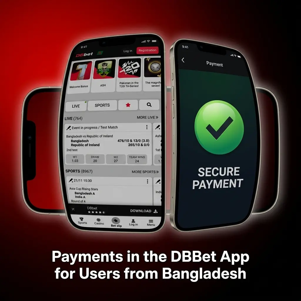 DBBet app payment methods for Bangladesh users including Bkash, Nagad, crypto, and e-wallets with 500 BDT minimum