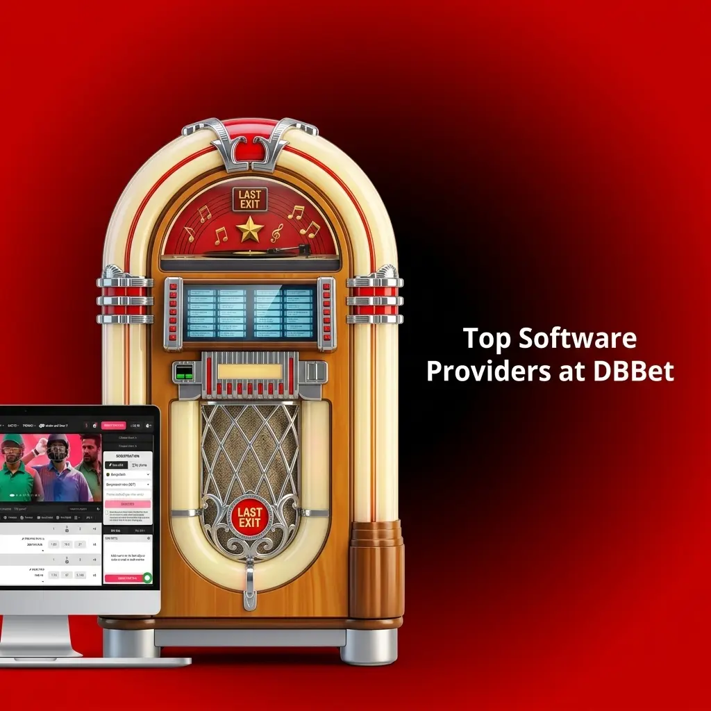 DBBet software providers including Pragmatic Play, NetEnt, Evolution Gaming logos with certified RNG audit badges